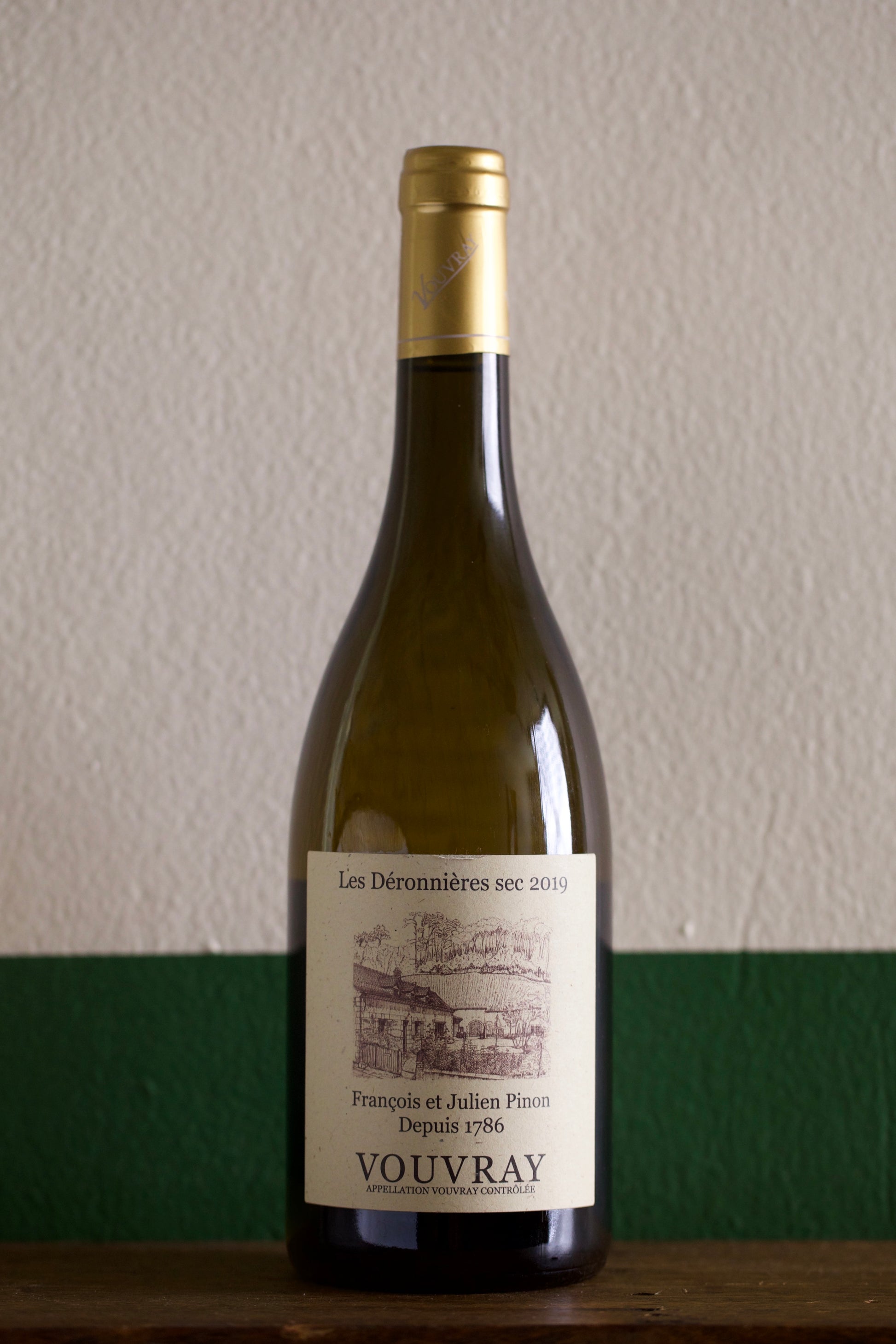 Bottle of Francois et Julien Pinon 'Les Deronnieres sec' vouvray 2019 750ml