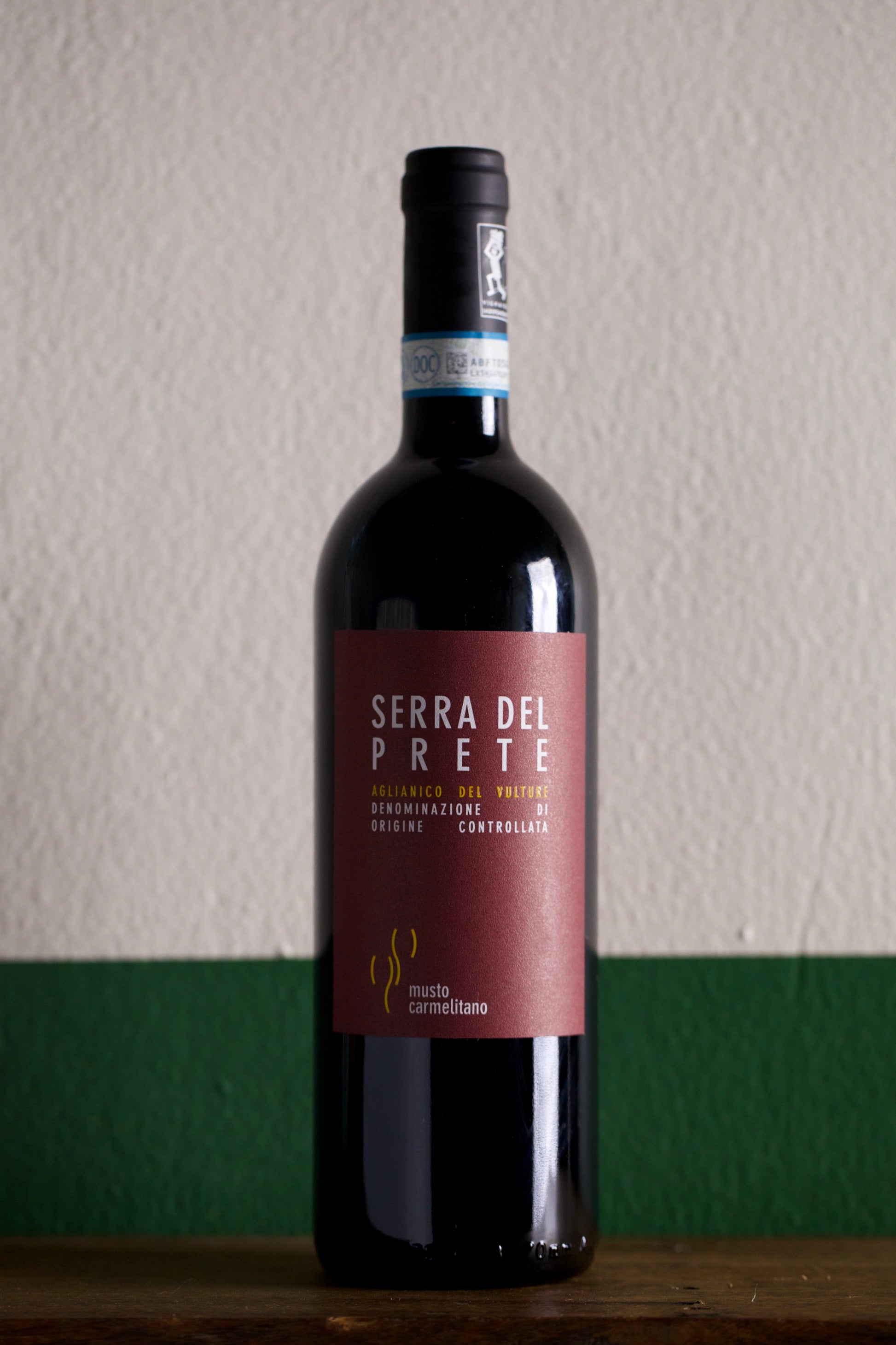 Bottle of Musto Carmelitano 'Serra del Prete' Aglianico del Vulture 2016 750ml