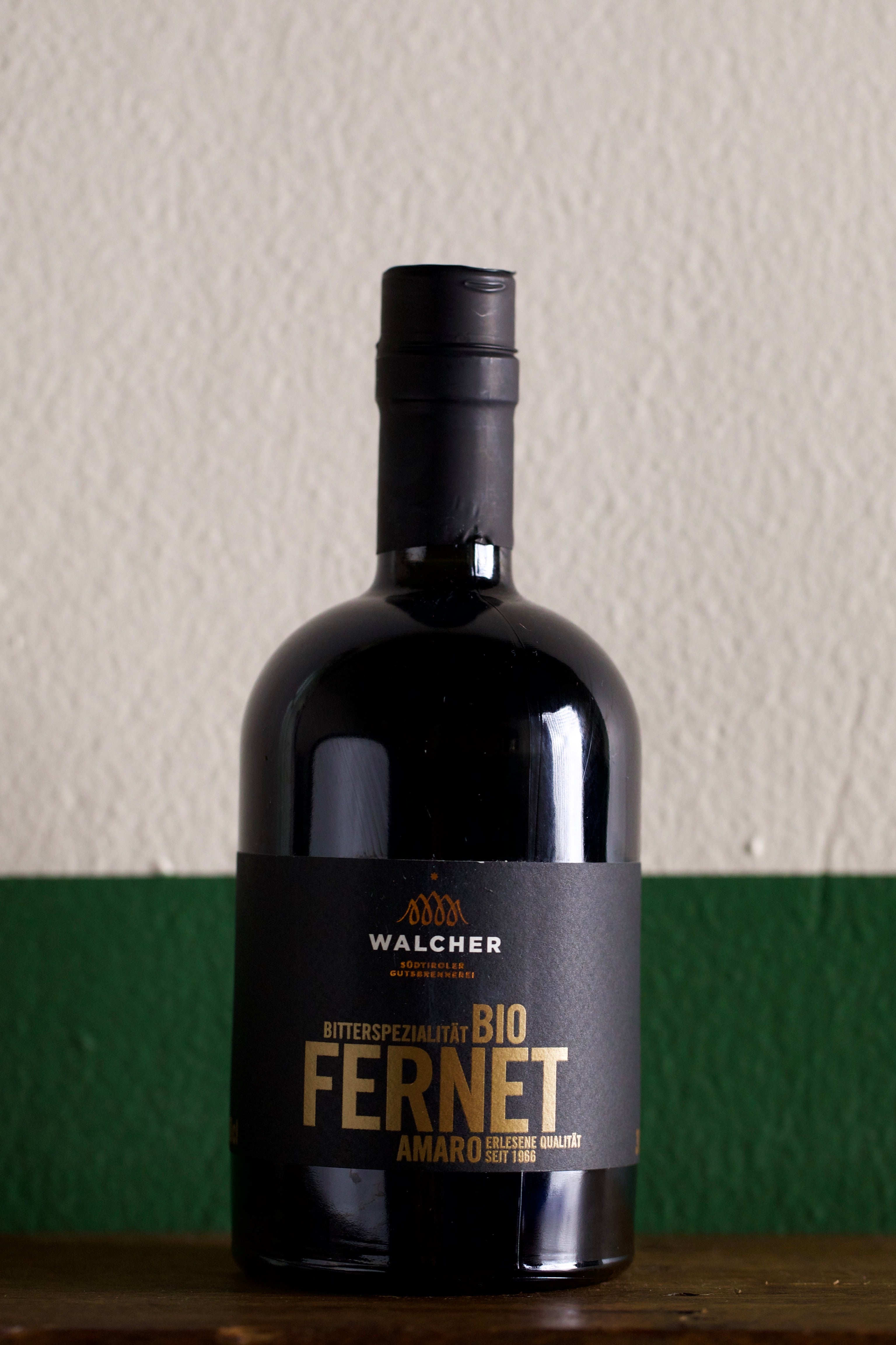 Bottle of Walcher 'Fernet Bio' Amaro 500ml