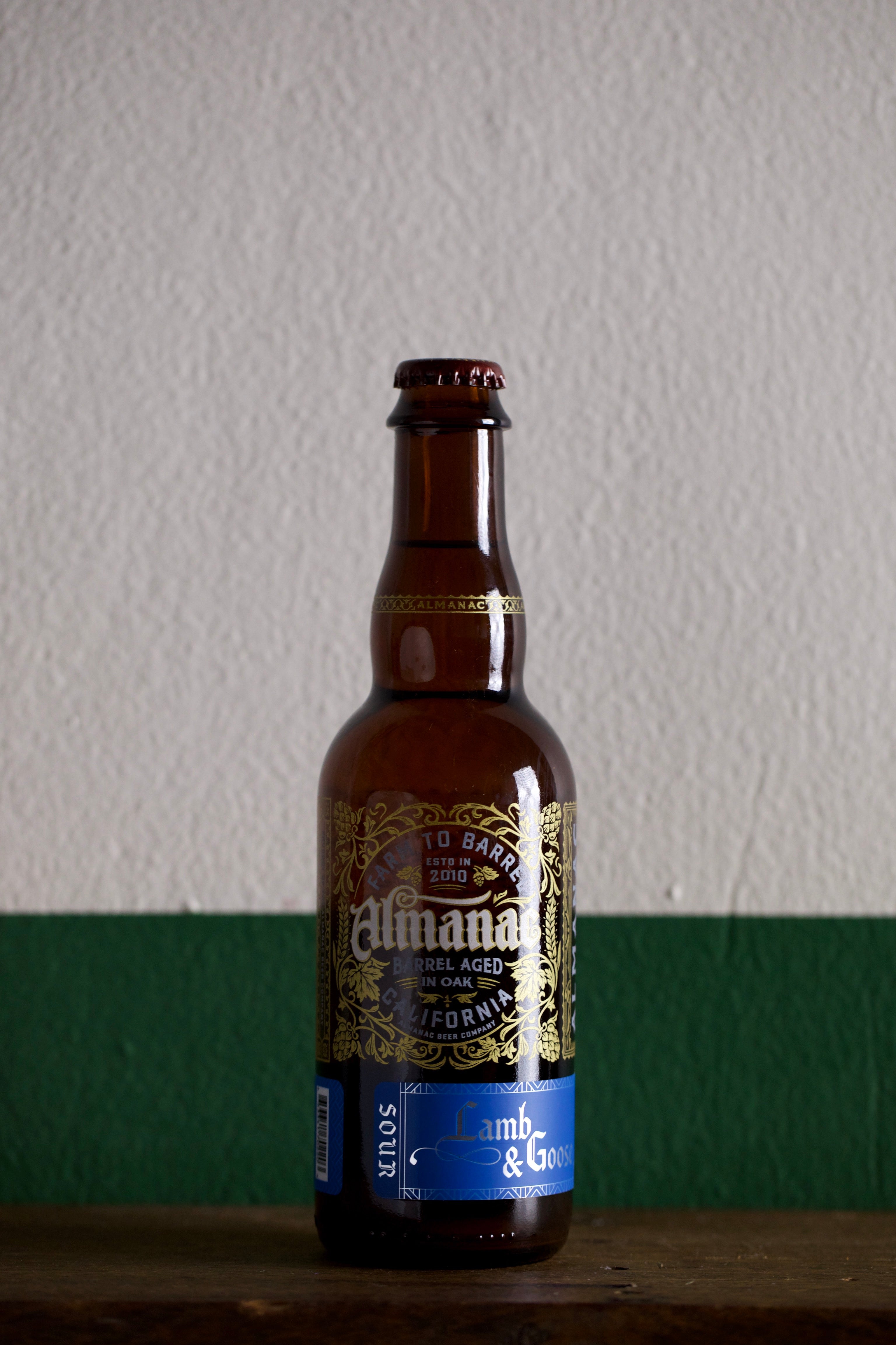 Bottle of Almanac Beer Co. Lamb & Goose
