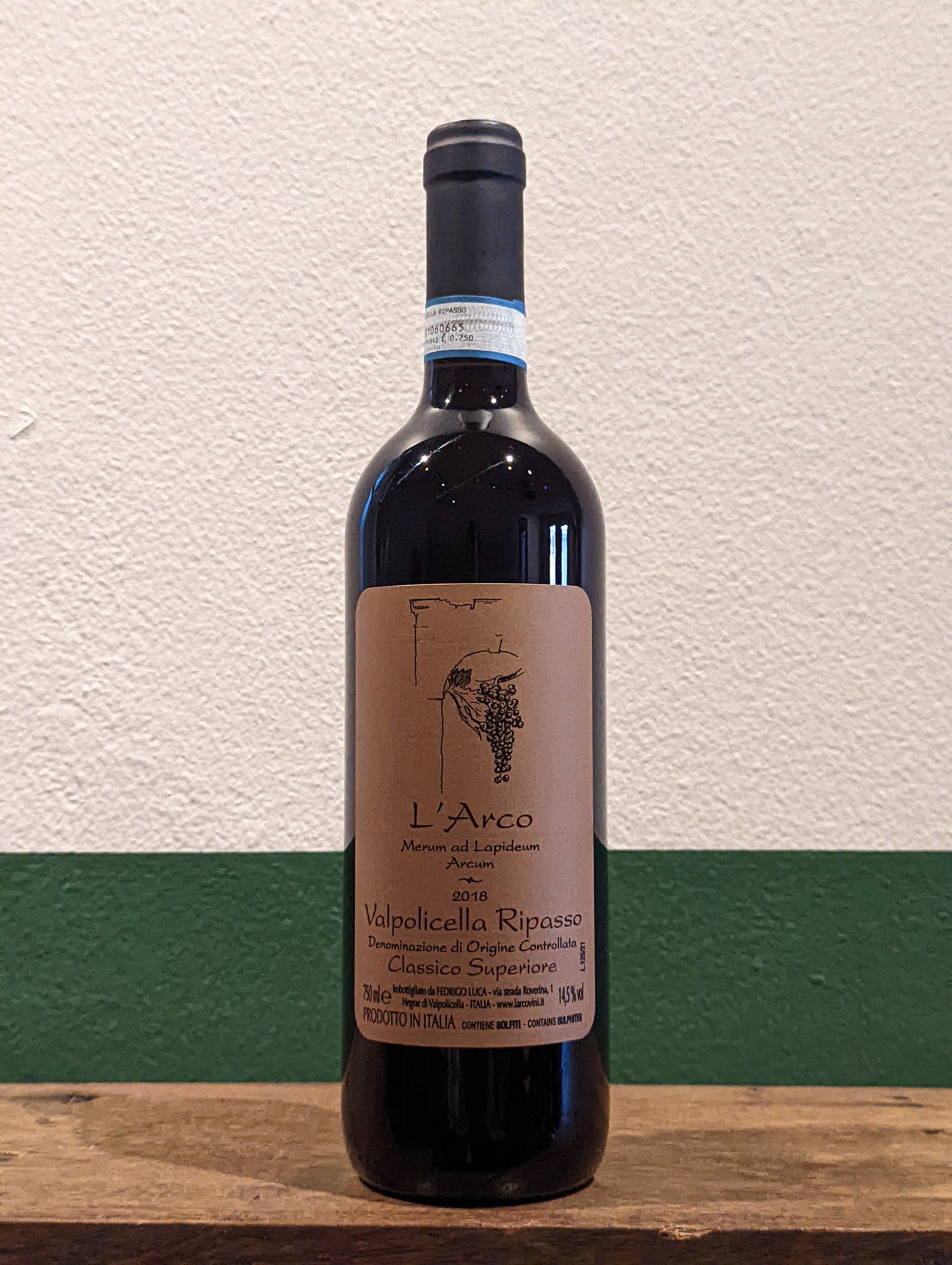 L'Arco Valpolicella Ripasso Classico Superiore 2022 | Vento, Italy