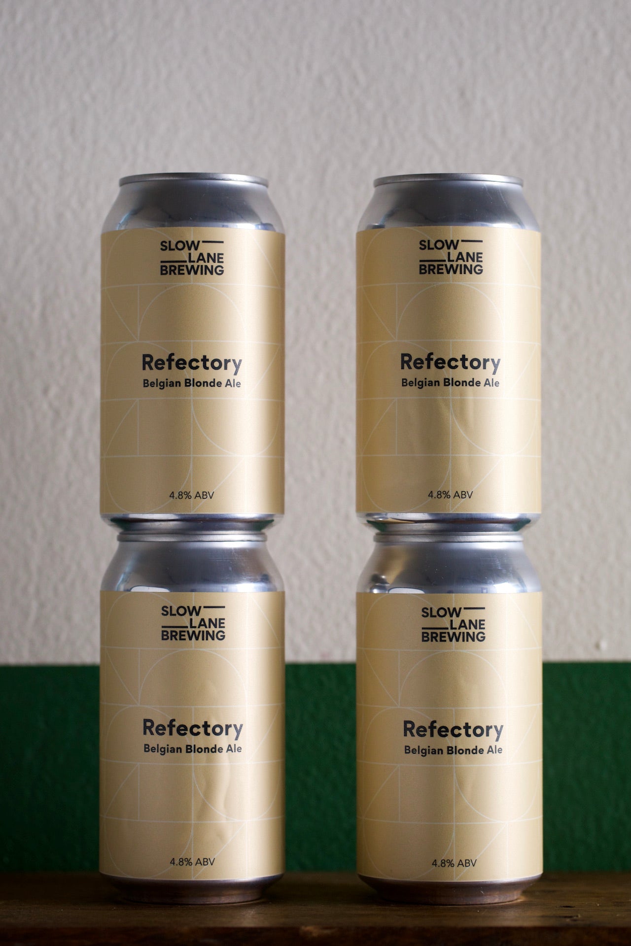 4 cans of Slow Lane 'Refectory' Belgian Blonde Ale 375ml each